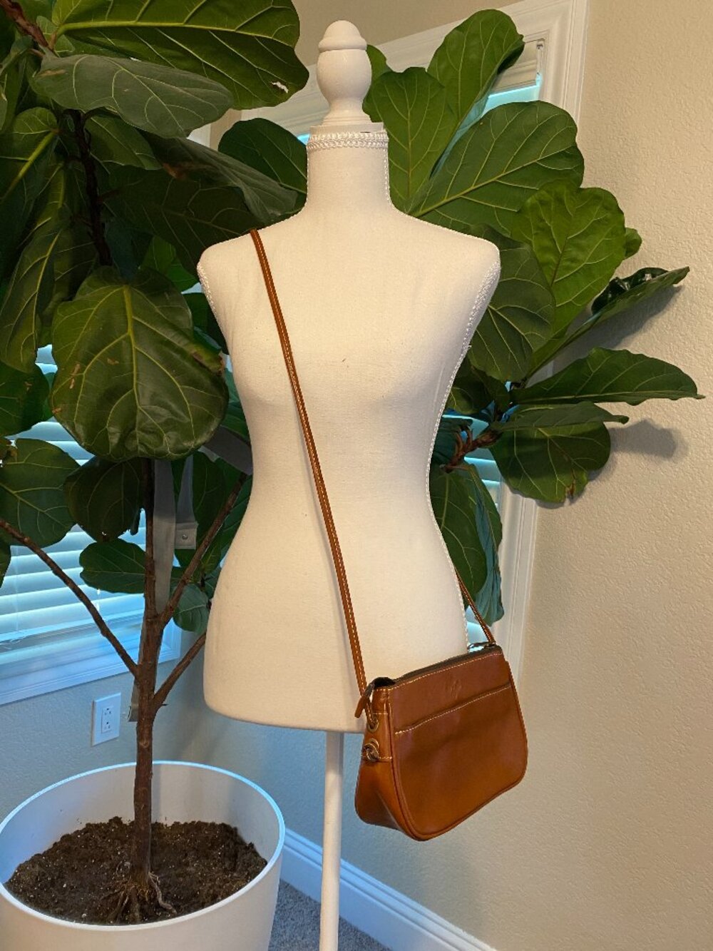 👜 Patricia Nash Brown Leather Crossbody Purse NWOT w/ Dust Bag | Designer Purse
